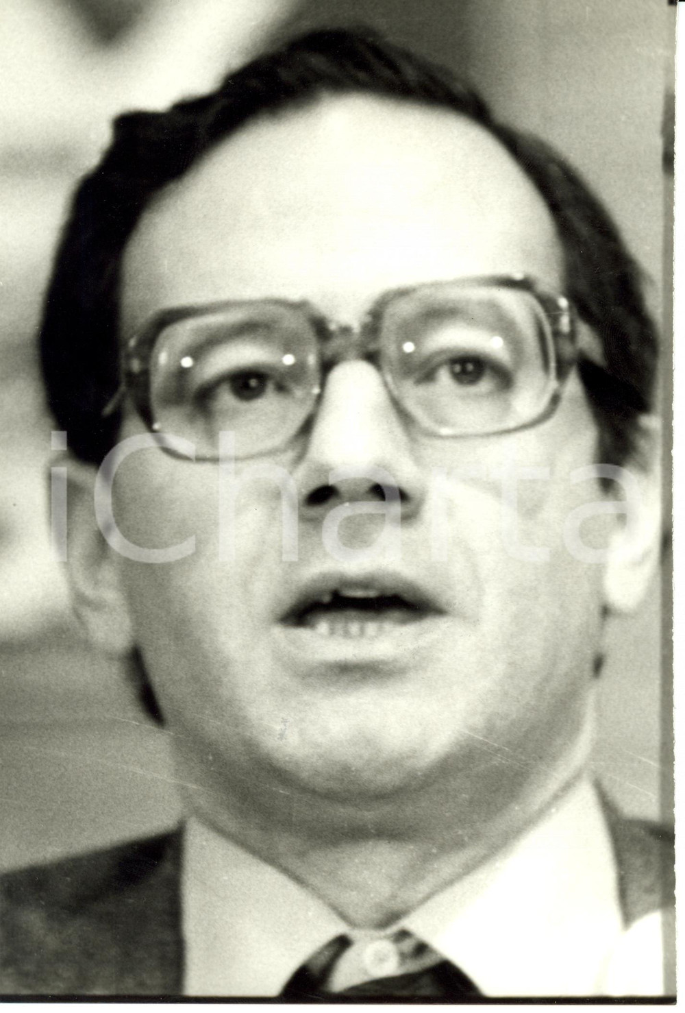 Fotografia d epoca originale 1987 PARIS Bernard STASI rinuncia candidatura Affari Esteri Assemblea Nazionale 1