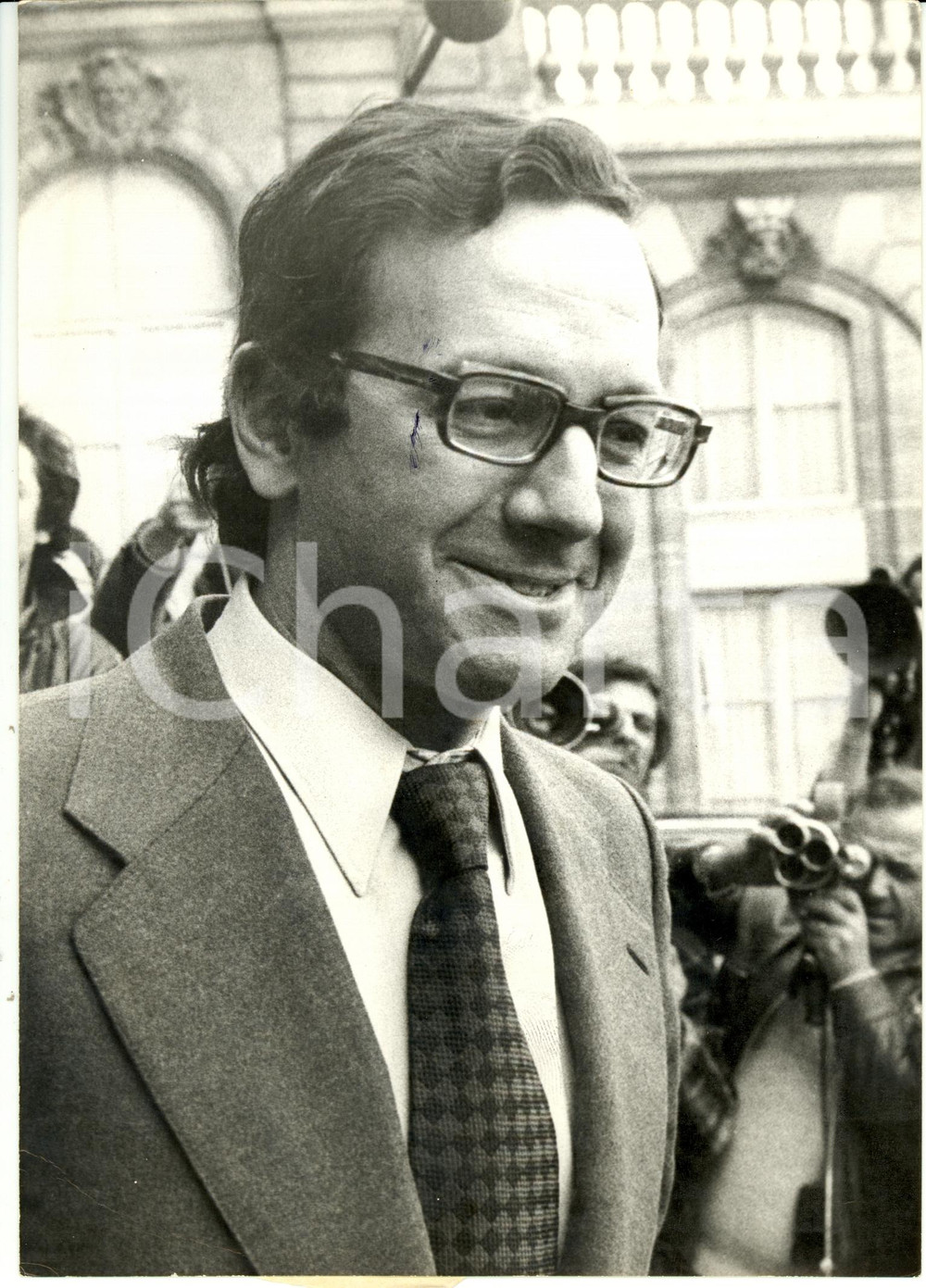 Fotografia d epoca originale 1973 PARIS ELYSEE Bernard STASI nouveau Ministre Territoires d Outremer Photo 1