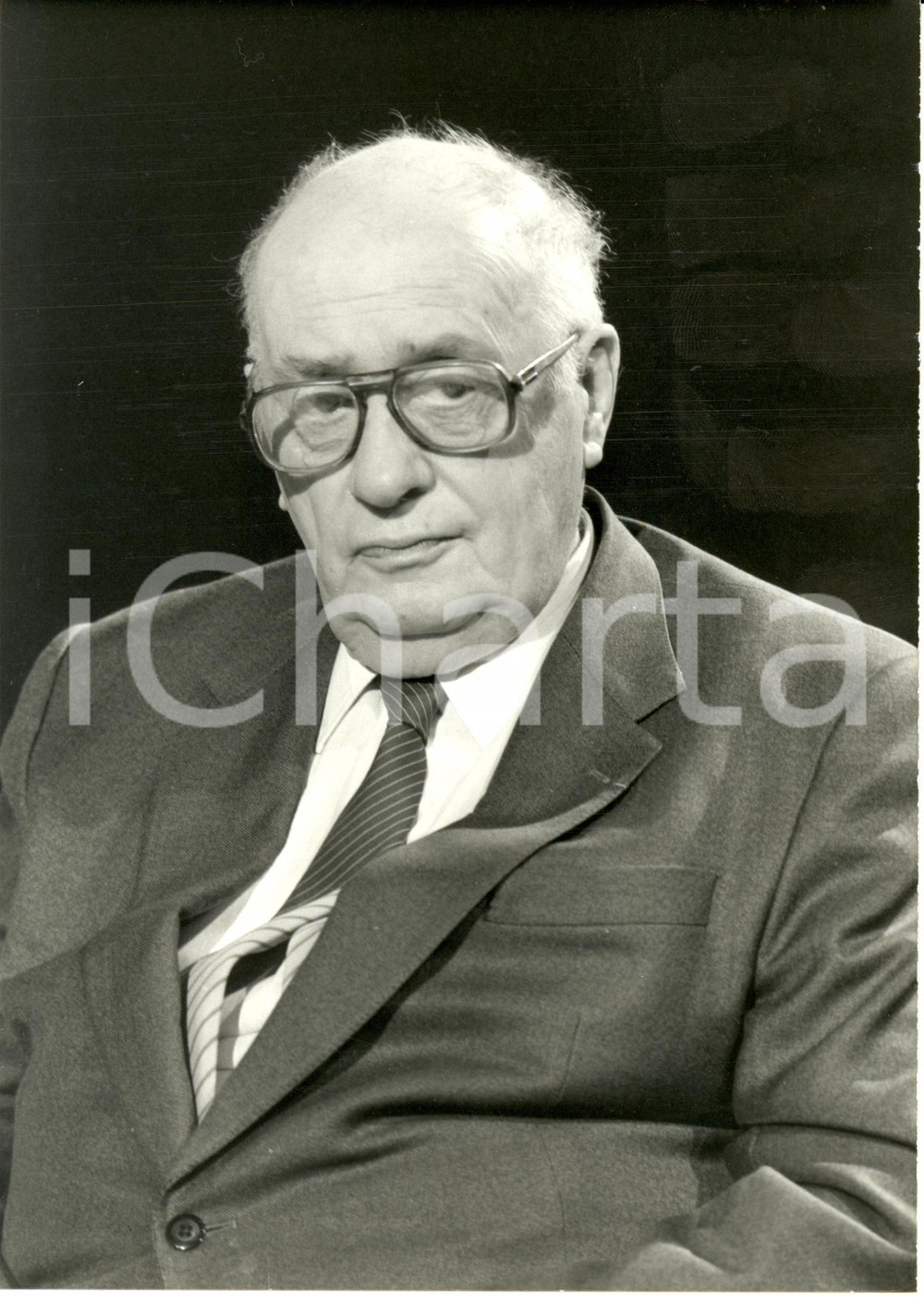 Fotografia d epoca originale 1989 PARIS FrÃ©dÃ©ric POTTECHER emission APOSTROPHES sur ANTENNE 2 Television 1