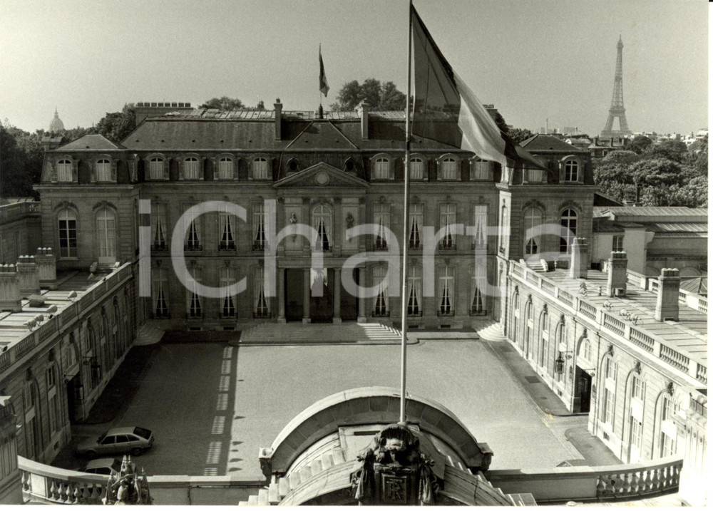 Fotografia d epoca originale 1985 ca PARIS Le Palais de l ELYSEE, RÃ©sidence des PrÃ©sidents de la Republique 1