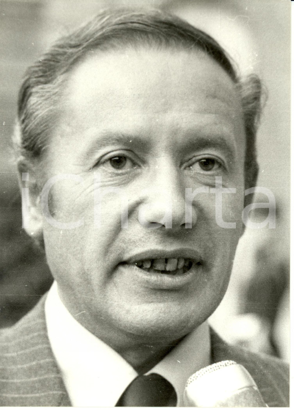 Fotografia d epoca originale 1981 BRUXELLES B Gaston Egmond THORN nuovo Presidente Commissione Europea Foto 1