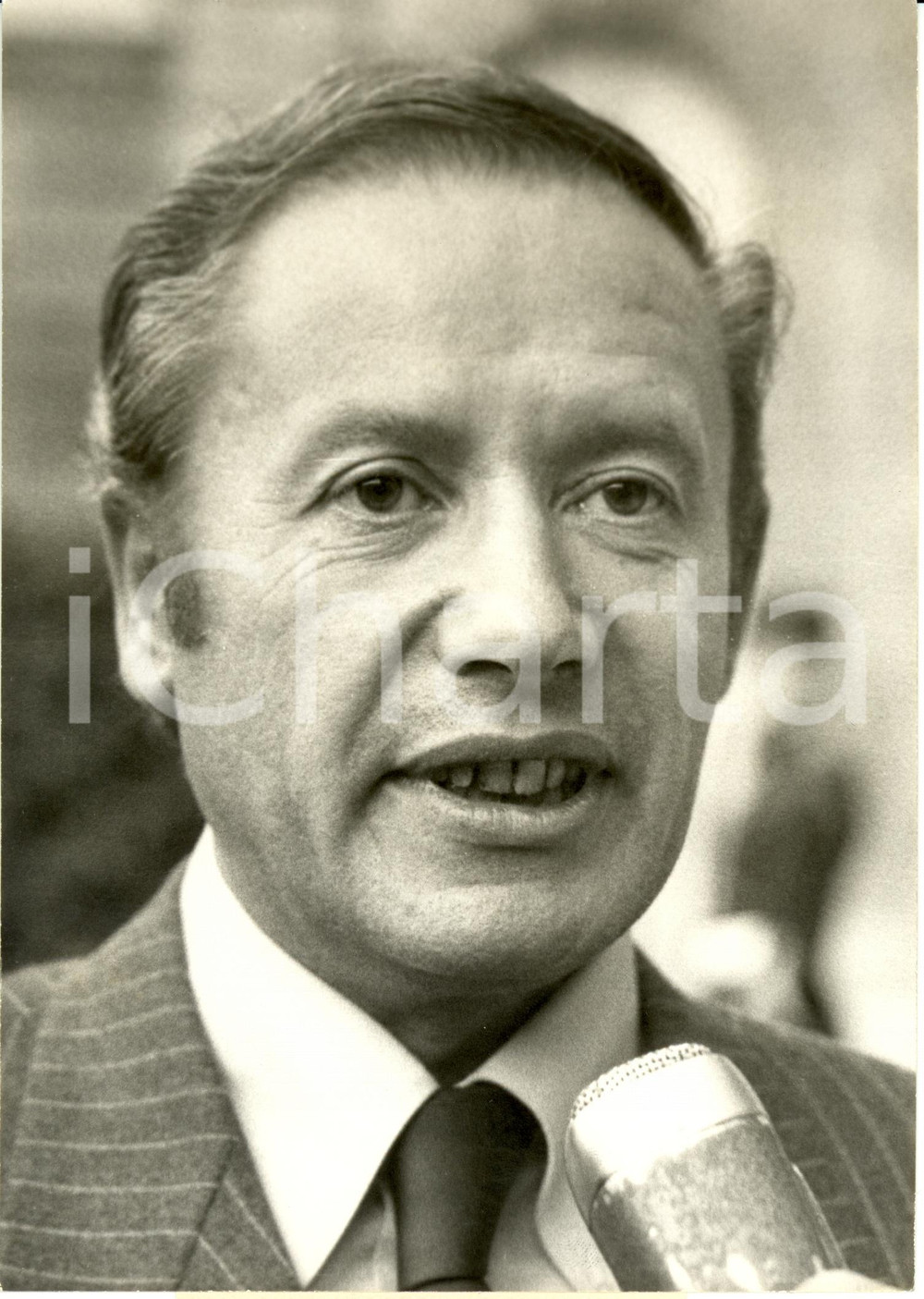 Fotografia d epoca originale 1974 PARIS ELYSEE Gaston Egmond THORN Primo Ministro LUSSEMBURGO Foto AGIP 1