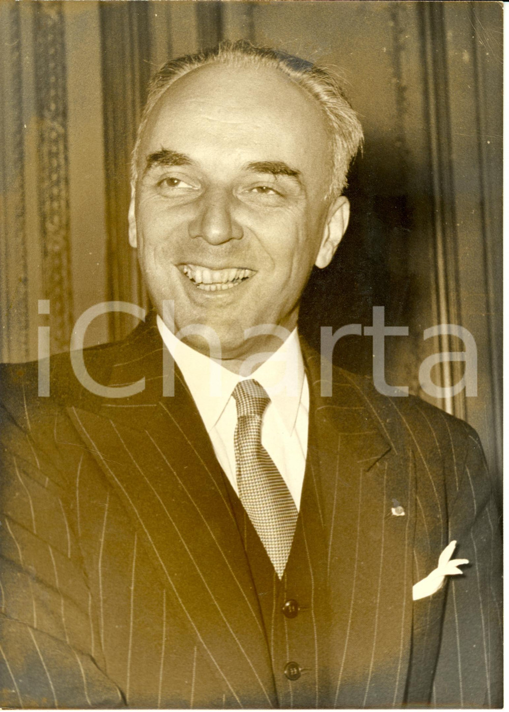 Fotografia d epoca originale 1964 PARIS Pierre Jean GUILLAUMAT nouveaux PrÃ©sident EDF ElectricitÃ© de France 1