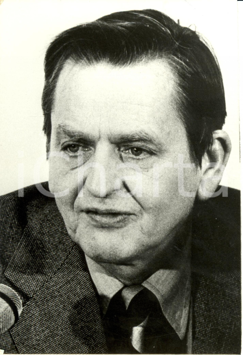 Fotografia d epoca originale 1986 STOCCOLMA Olof PALME Primo Ministro SVEDESE assassinato Fotografia AGIP 1