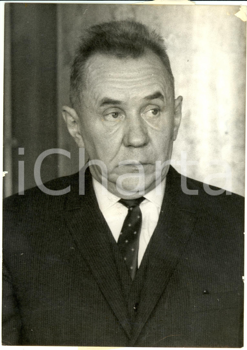 Fotografia d epoca originale 1970 MOSCA Aleksej KOSYGIN Capo governo URSS ricoverato Foto AGIP 1