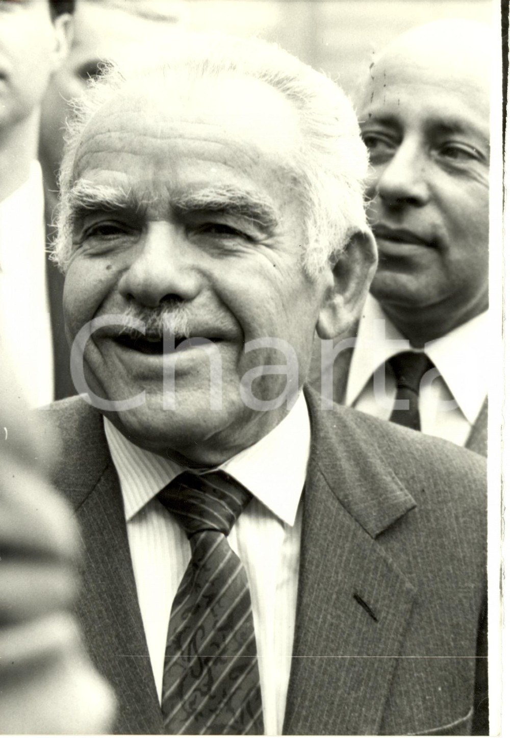 Fotografia d epoca originale 1989 PARIS Yitzhak SHAMIR Primo Ministro ISRAELE in visita ufficiale Foto AGIP 1