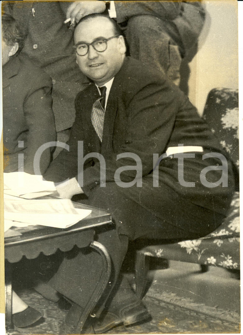 Fotografia d epoca originale 1964 PRINCIPAUTE DE MONACO Christian MURCIAUX reÃ§oit Prix Litteraire RAINIER III 1