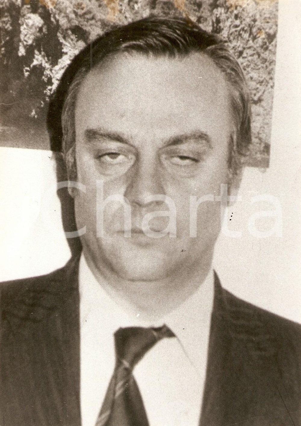 Fotografia d epoca originale 1977 PARIS Affaire DE BROGLIE Patrick ALLENET DE RIBEMONT Portrait Photo 1