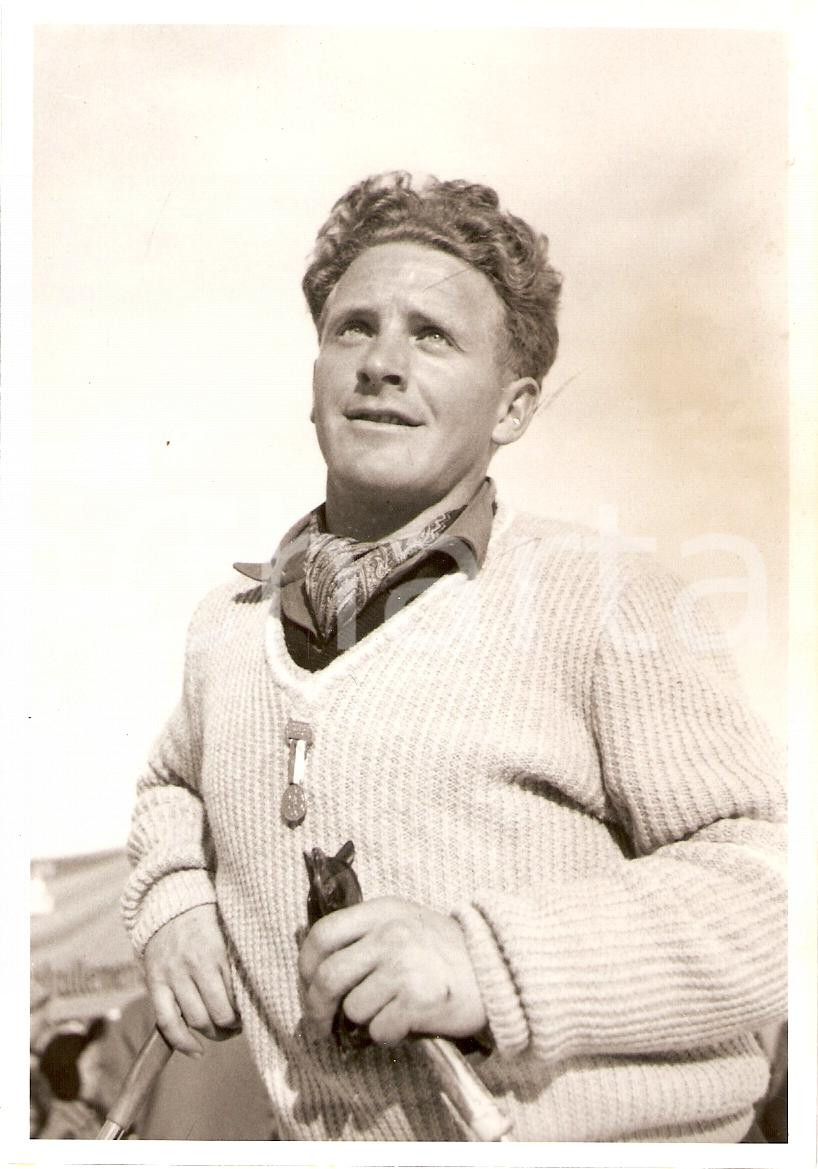 Fotografia d epoca originale 1960 ca SWITZERLAND Campionati SCI ALPINO Bernhard PERREN Fotografia 1 1