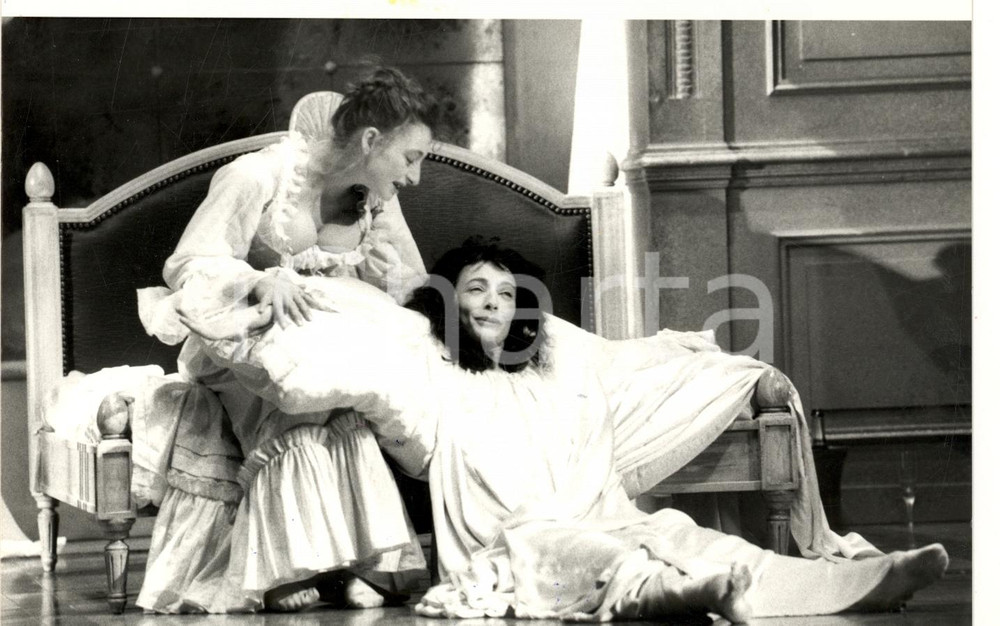 Fotografia d epoca originale 1989 STRASBOURG F Opera National du RHIN  Una scena del TURCARET Foto 1