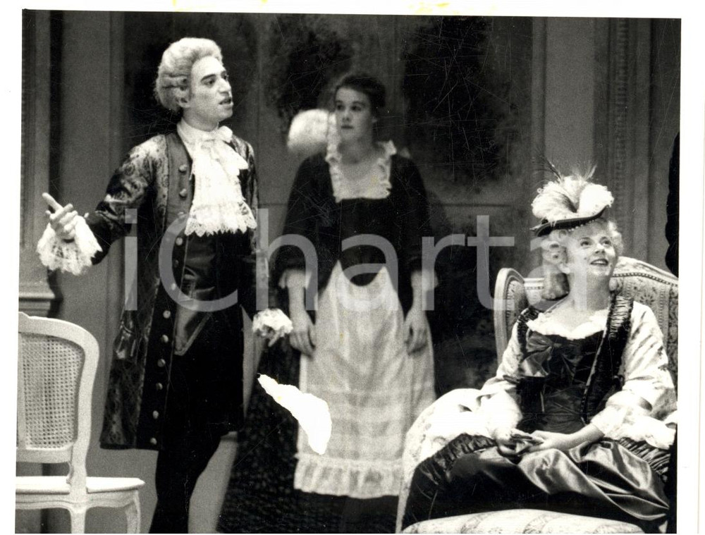Fotografia d epoca originale 1989 STRASBOURG F Opera National du RHIN  Messinscena del TURCARET Foto 1