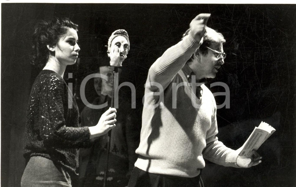 Fotografia d epoca originale 1986 COLMAR Opera National du RHIN Prove del DON GIOVANNI Foto 1