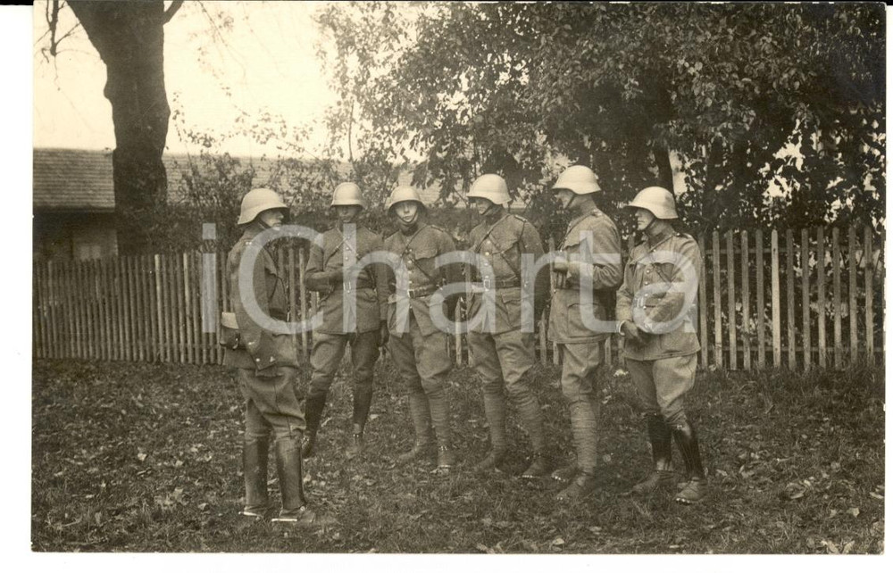 Fotografia d epoca originale 1930 ca COIRA SCHWEIZER ARMEE Militari 29Â° Reggimento FANTERIA DA MONTAGNA 1