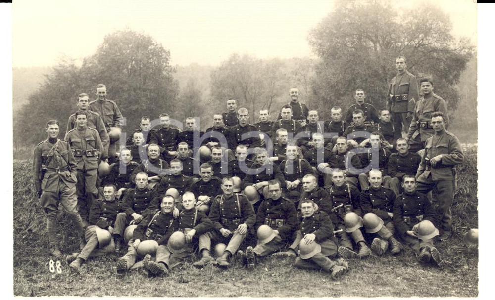 Fotografia d epoca originale 1930 ca COIRA SCHWEIZER ARMEE Militari Reggimento FANTERIA DA MONTAGNA 1 1