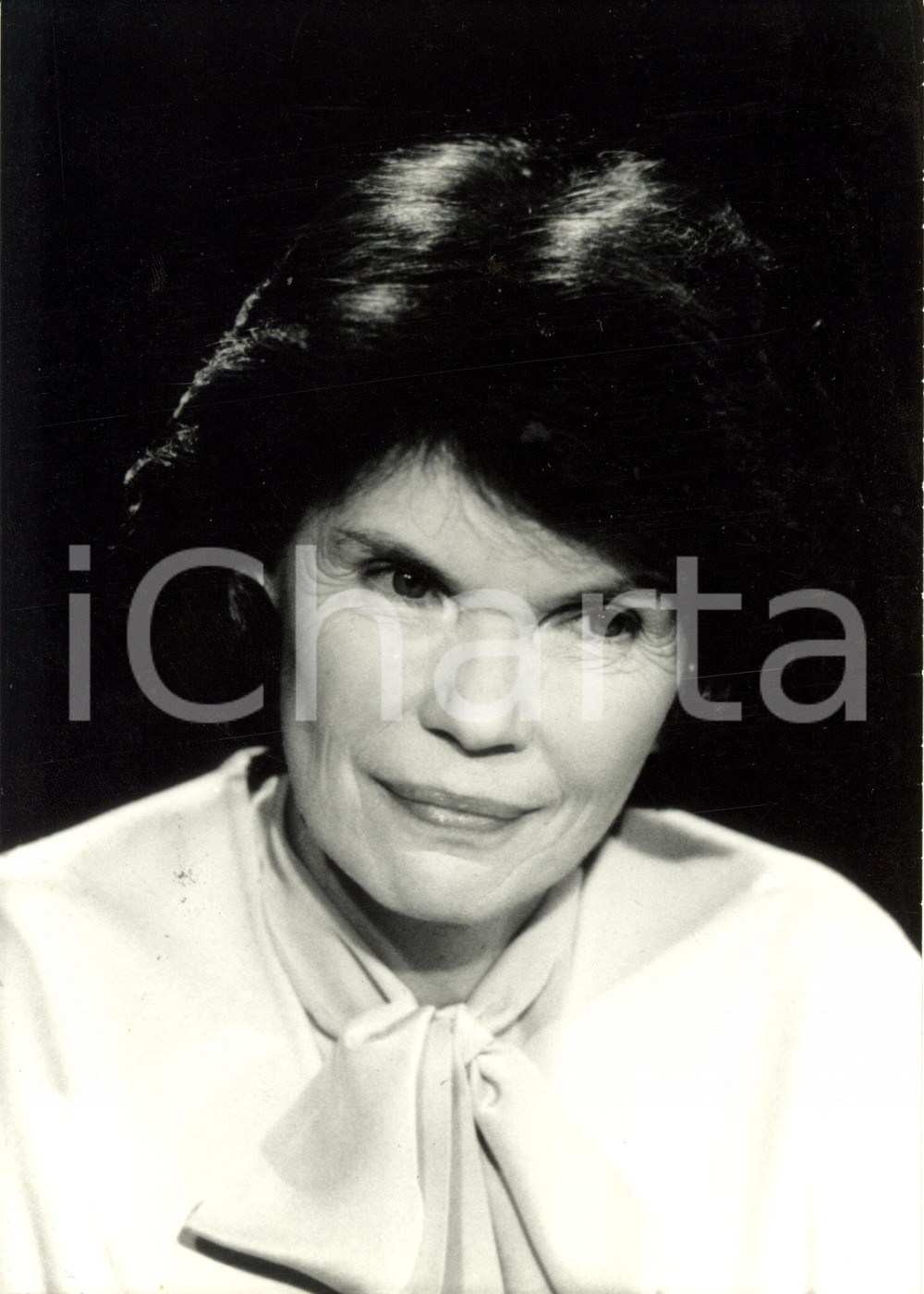 Fotografia d epoca originale 1989 FRANCIA Danielle GOUZE moglie FranÃ§ois MITTERRAND Ritratto Fotografia 1