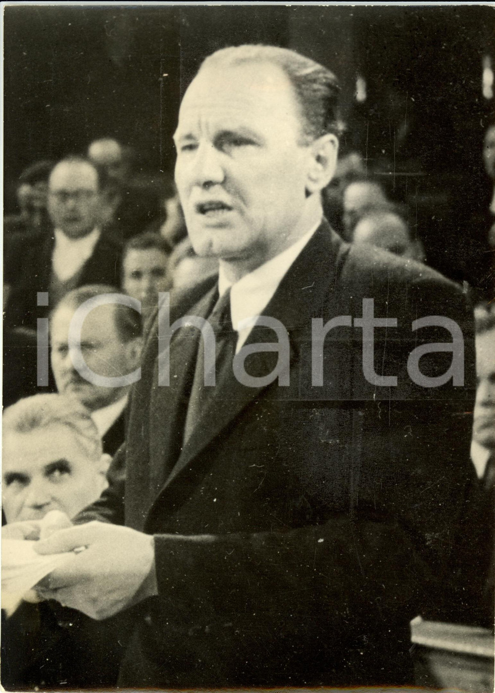 Fotografia d epoca originale 1977 UNGHERIA Janos KADAR Segretario Partito Socialista Lavoratori Fotografia 1