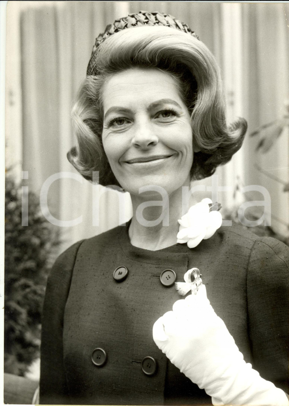 Fotografia d epoca originale 1962 USA? Herve ALPHAND Ambasciatrice tra le donne piÃ¹ eleganti al mondo Foto 1