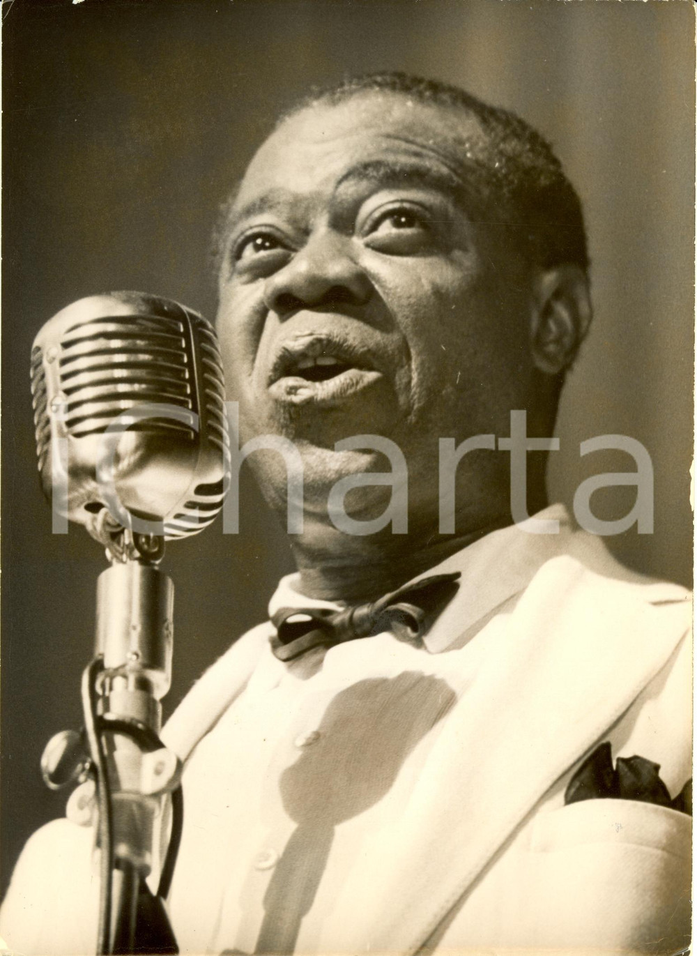 Fotografia d epoca originale 1955 PARIGI F Louis ARMSTRONG Concerto Teatro OLYMPIA Fotografia 1