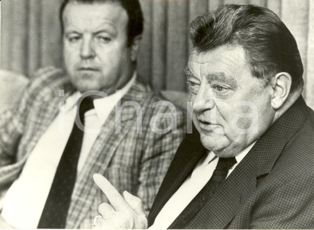 Fotografia d epoca originale 1986 DEUTSCHLAND Franz Joseph STRAUSS e Gerold TANDLER CDUCSU Photograph 1