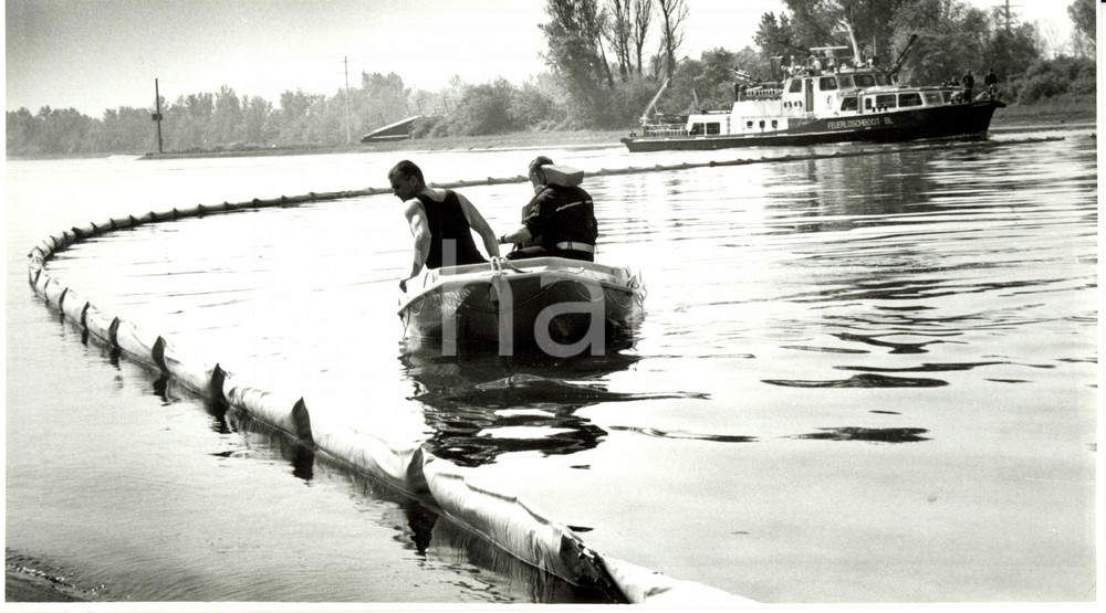Fotografia d epoca originale 1996 KEMBS F Canale d ALSAZIA  Misure contro inquinamento acque Fotografia 1