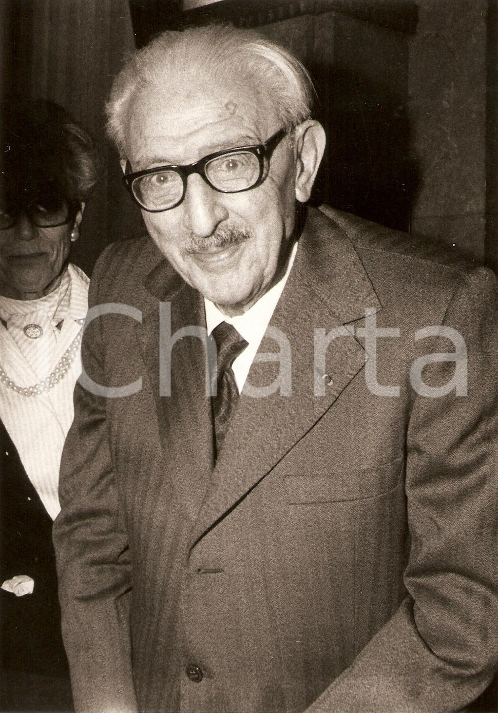 Fotografia d epoca originale 1985 PARIS Parti SOCIALISTE FranÃ§aise Jules MOCH Portrait Photographie 1