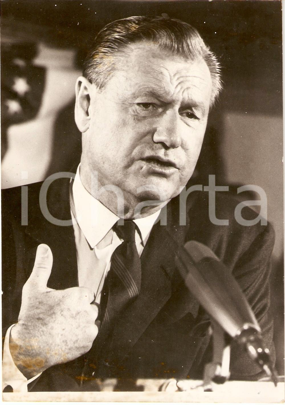 Fotografia d epoca originale 1973 NEW YORK Sindaco Nelson ROCKEFELLER Candidato VicePresidenza USA Foto 1