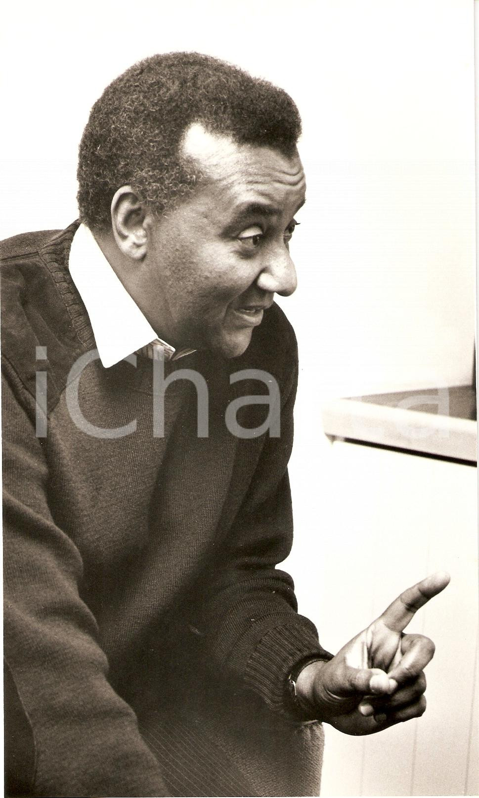 Fotografia d epoca originale 1993 COLMAR FR Gilchrist OLYMPIO intervista contro GnassingbÃ© EYADEMA Ritratto 1