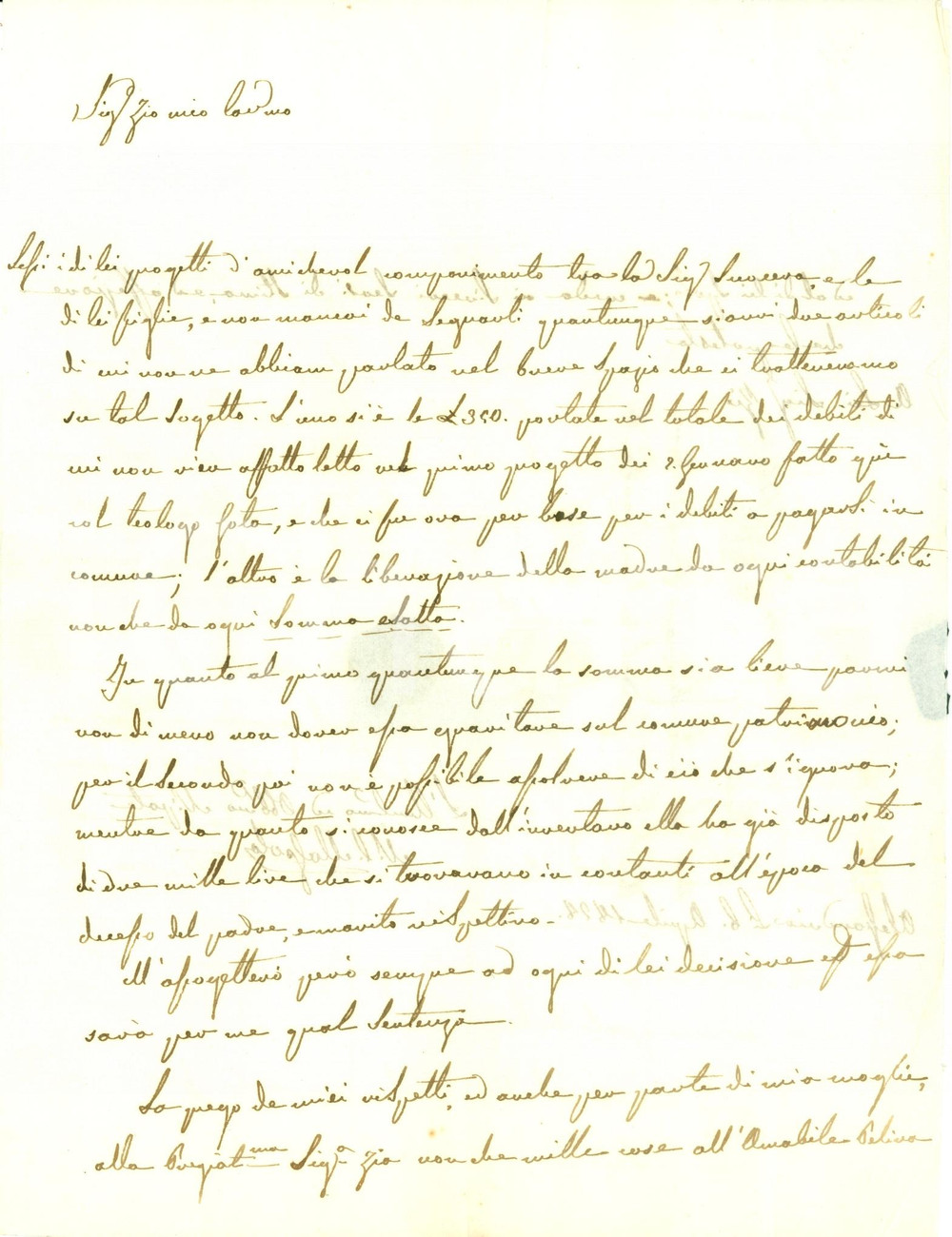 Documento originale, autentico 1828 ALESSANDRIA Questioni ereditÃ  per Ferdinando PIUMA DI PRASCO Lettera 1