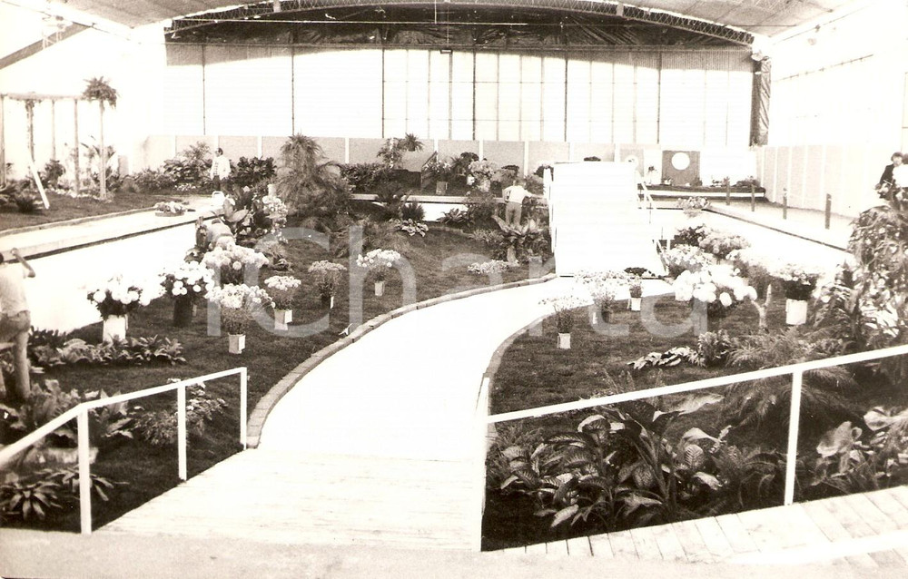 Fotografia d epoca originale 1970 ca BELEN DE ESCOBAR ARGENTINA Padiglione FIESTA NACIONAL DE LA FLOR Foto 1