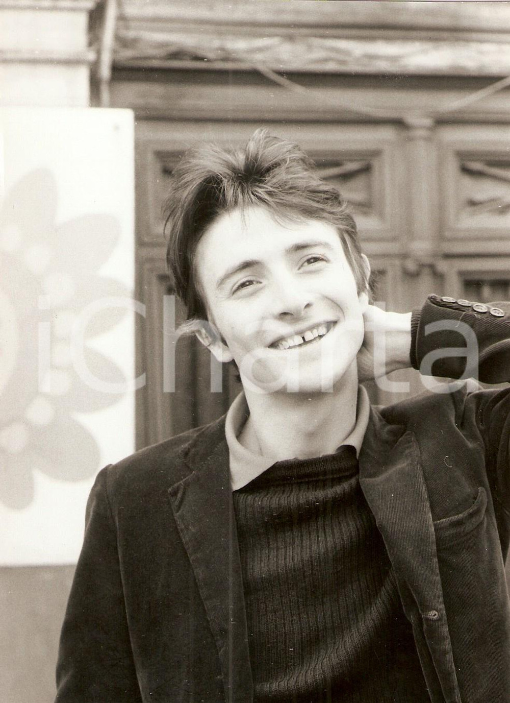 Fotografia d epoca originale 1960 ca PARIS ? Attore Bernard MESGUICH in posa per servizio fotografico FOTO 1