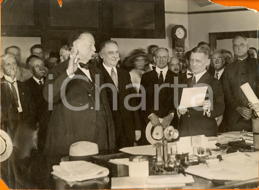 Fotografia d epoca originale 1921 WASHINGTON USA William Howard TAFT new Chief Justice of Supreme Court 1