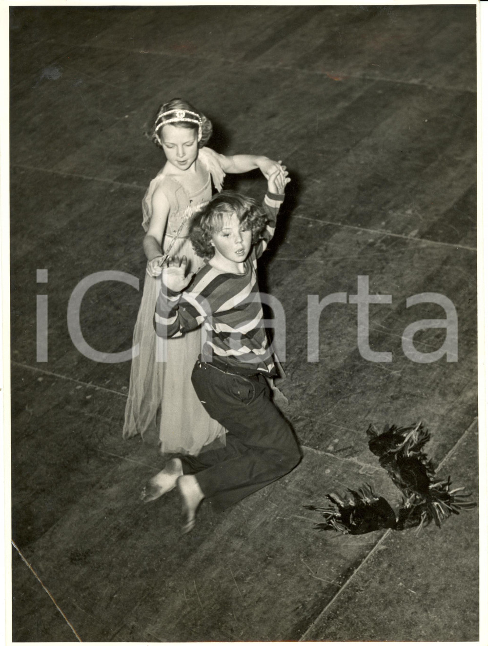 Fotografia d epoca originale 1940 ca PAESI BASSI Principesse Beatrice Margherita figlie Regina Giuliana Foto 1