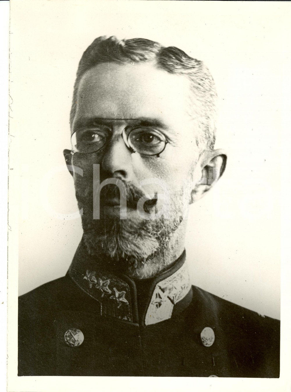 Fotografia d epoca originale 1925 ca SVEZIA? Re Gustavo V Ritratto Fotografia 1
