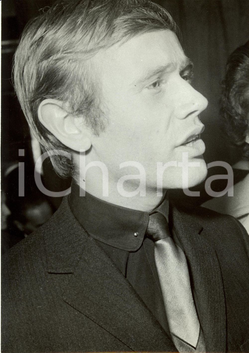 Fotografia d epoca originale 1960 ca FRANCIA Stephane BERNARD Cantante Ritratto Foto 18 x 26 cm 1