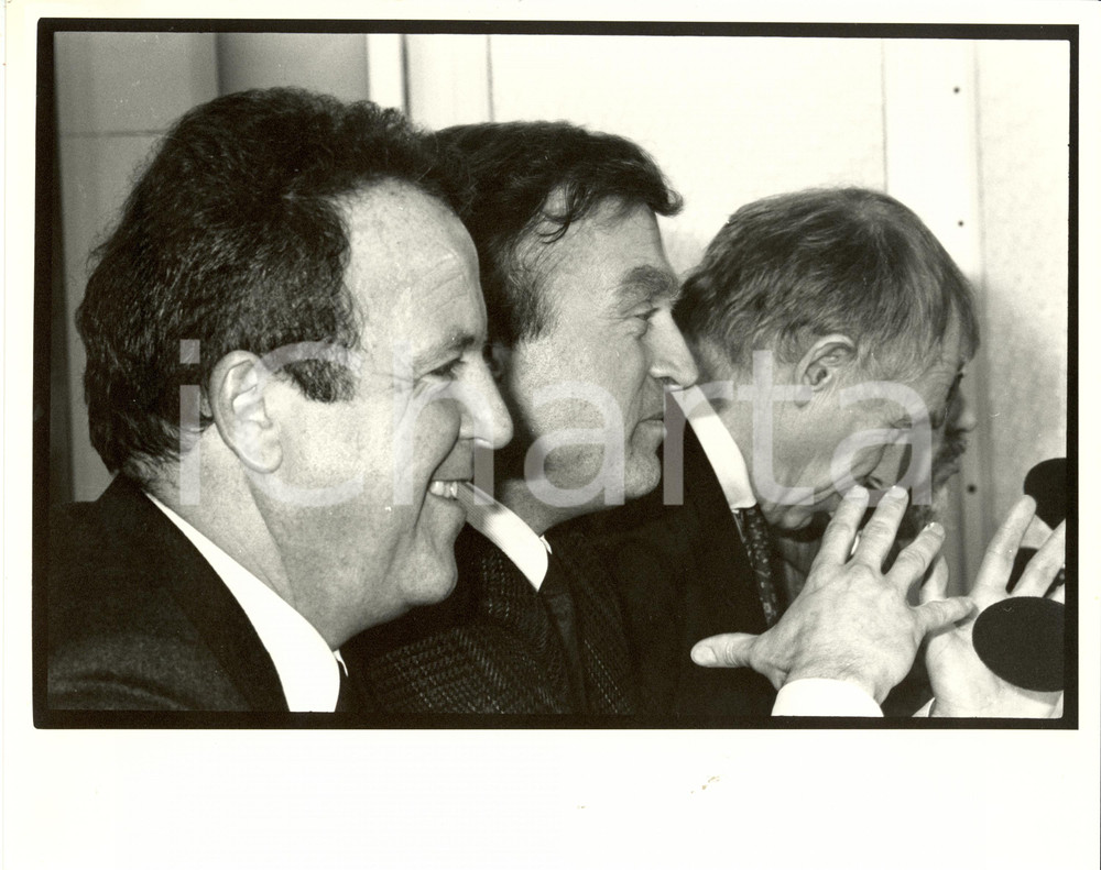 Fotografia d epoca originale 1987 DEUTSCHLAND Gerold TANDLER Helmut HAUSSMAN Heiner GEISSLER Photograph 1