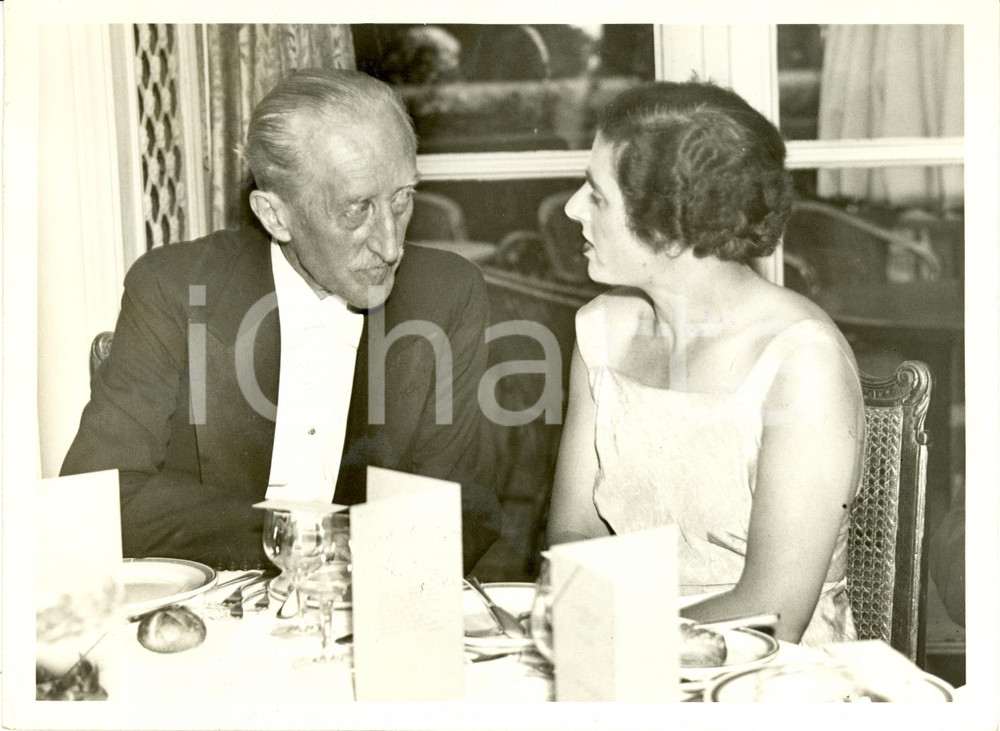 Fotografia d epoca originale 1936 LONDON UK Freeman FREEMANTHOMAS WILLINGDON Lili ALVAREZ de la VALDENE 1