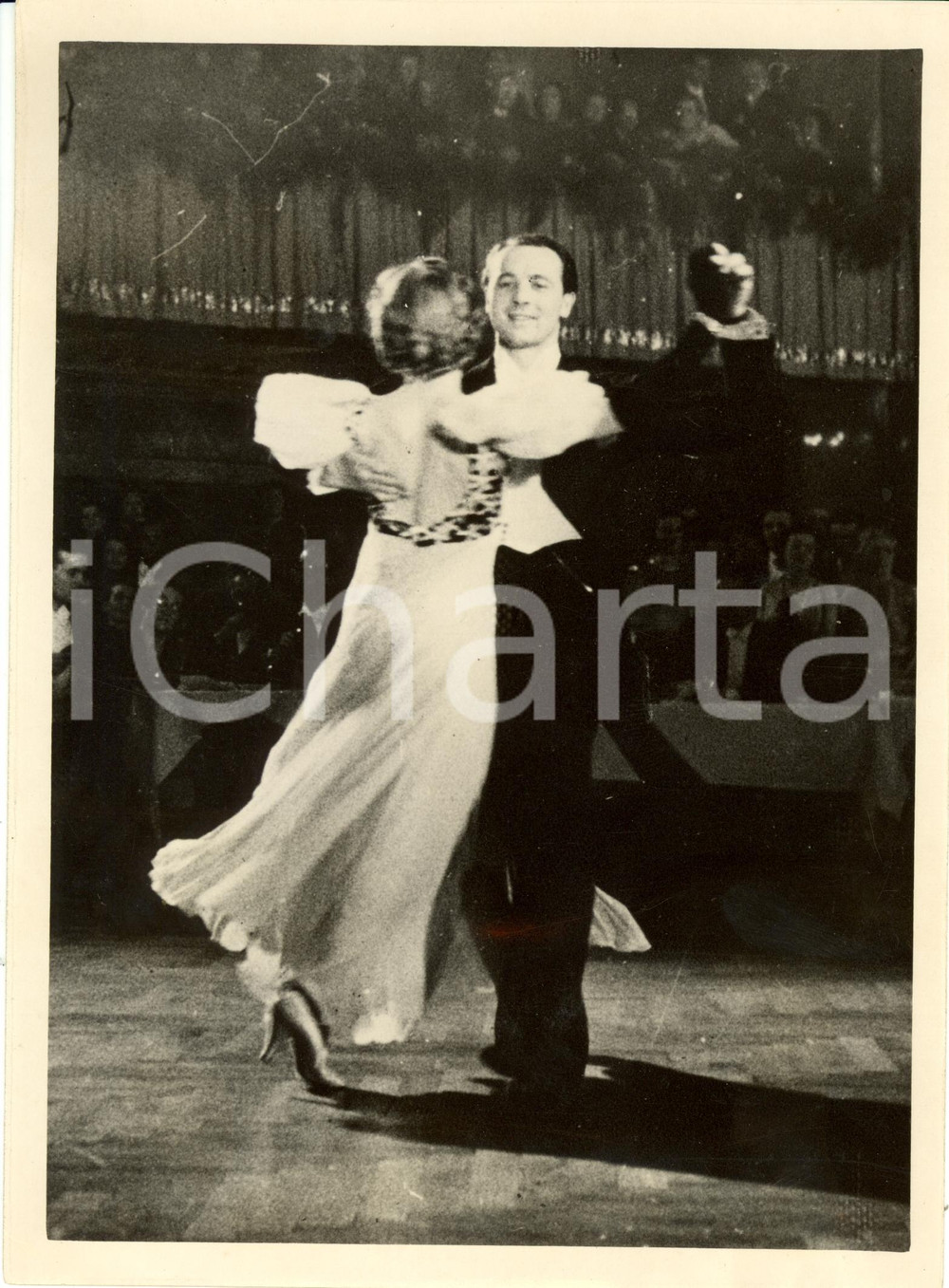Fotografia d epoca originale 1938 BERLINO D Campionati BALLO John WELLS RenÃ©e SISSONS esibizione Foto 1
