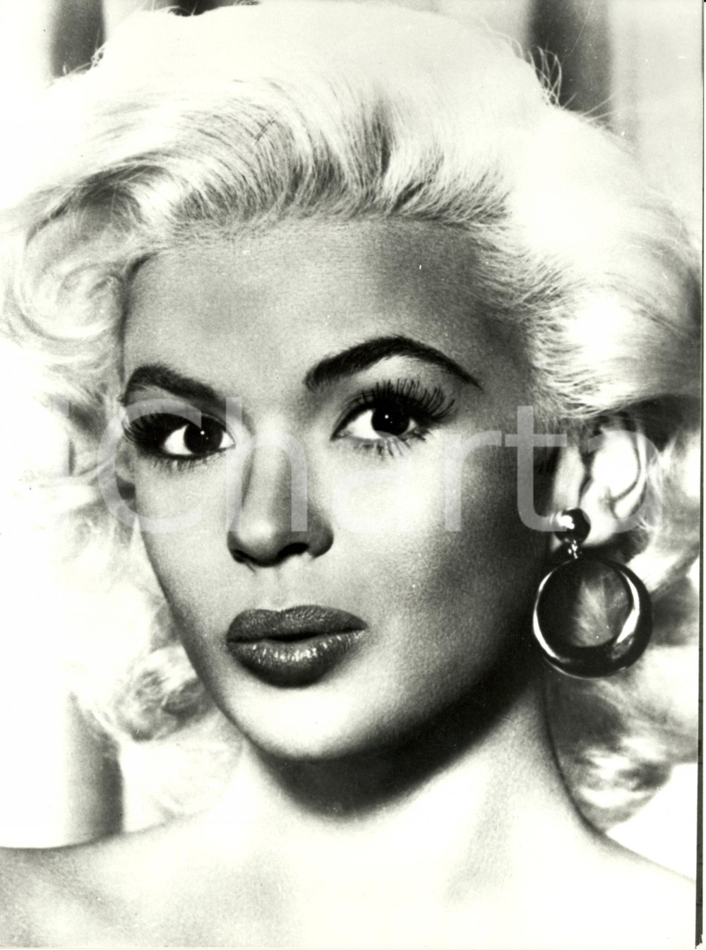 Fotografia d epoca originale 1960 ca USA Jayne MANSFIELD e la sua chioma biondo platino Fotografia 1