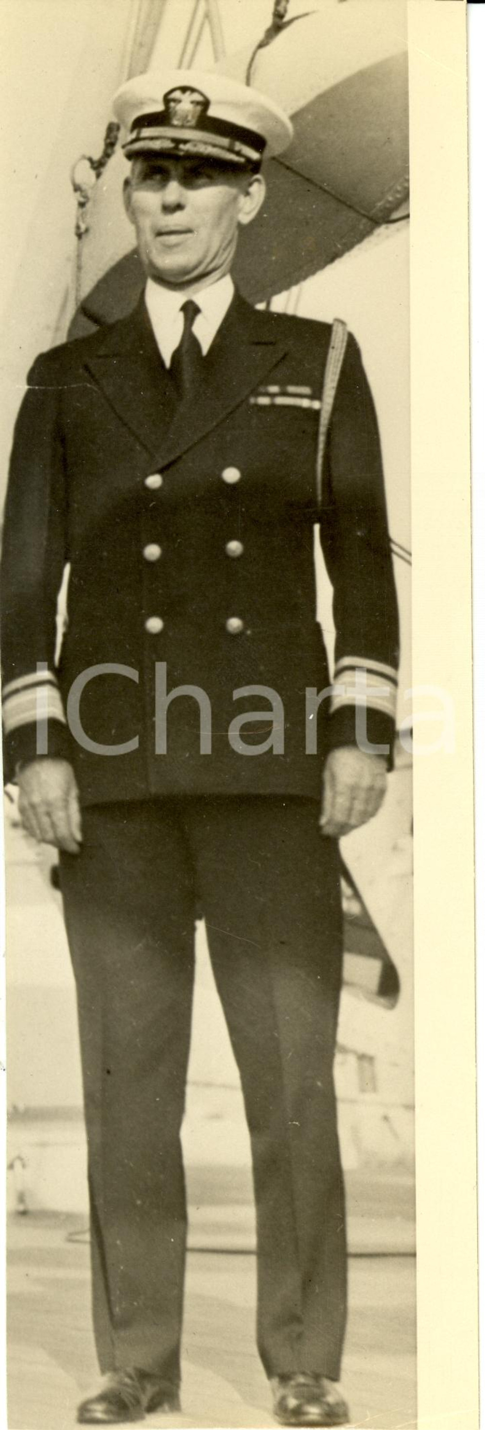 Fotografia d epoca originale 1930 ca USA William Theodore TARRANT Ammiraglio Fotografia 1