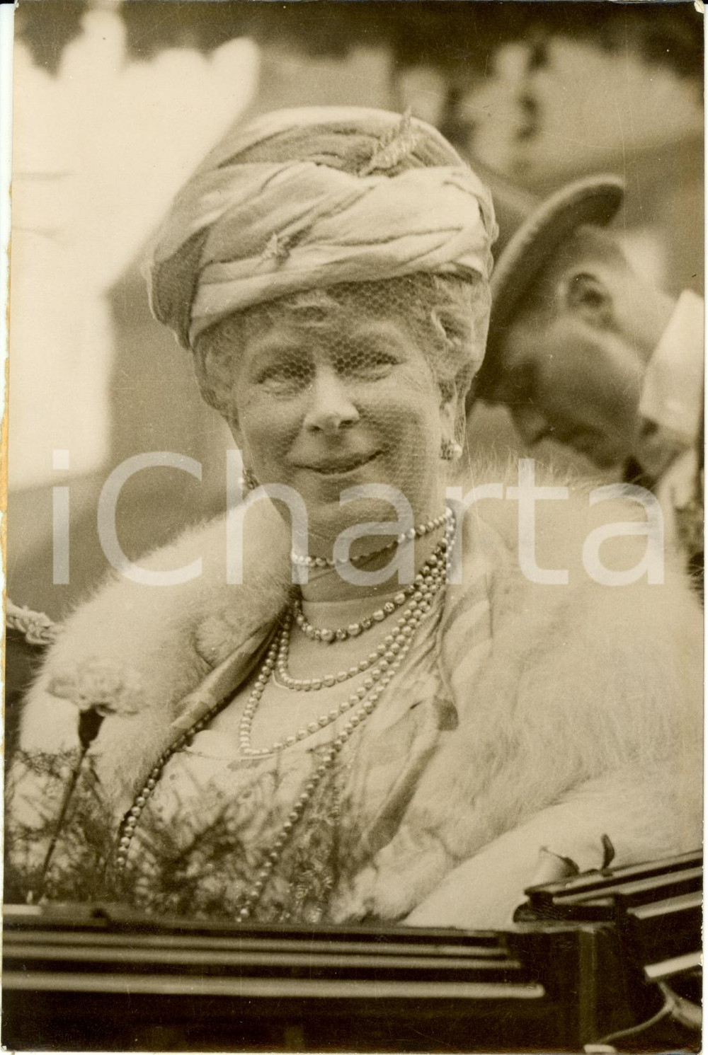 Fotografia d epoca originale 1936 LONDON UK Queen Mary of TECK Portrait Photograph 1