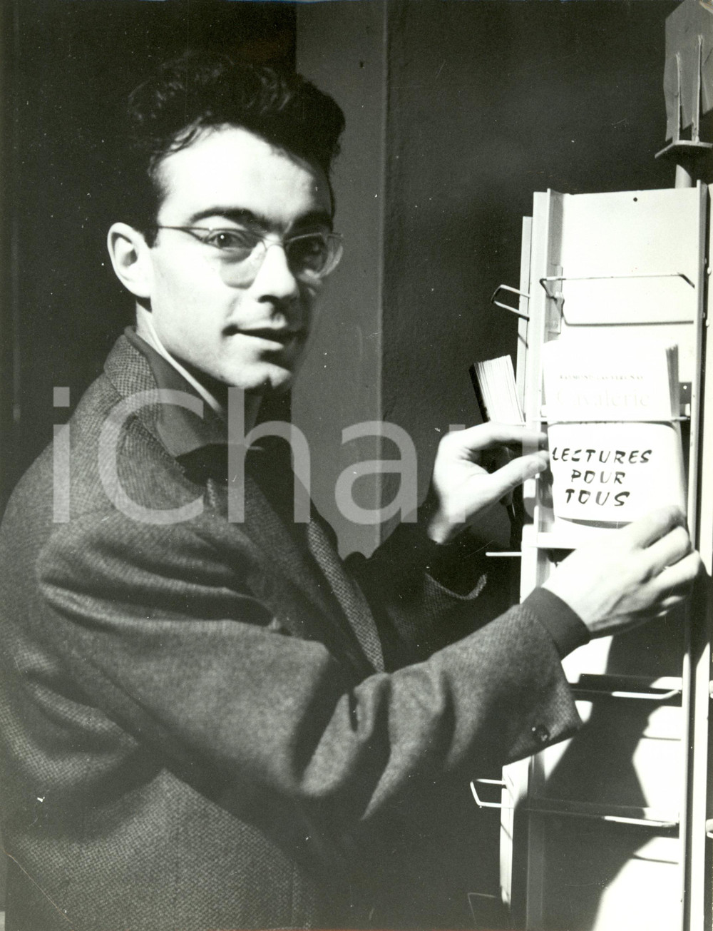 Fotografia d epoca originale 1955 ca FRANCE Jean PRAT rÃ©alisateur Ã©mission LECTURES POUR TOUS Photographie 1
