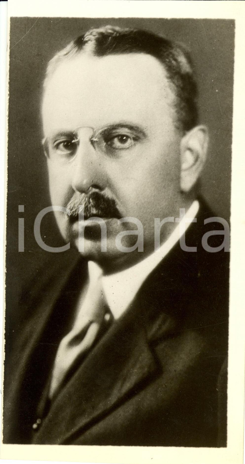 Fotografia d epoca originale 1930 ca USA Albert Henry WIGGIN Banchiere Ritratto Fotografia 1