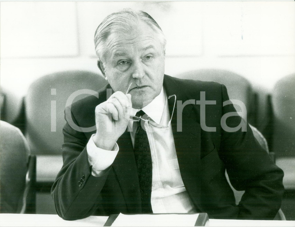 Fotografia d epoca originale 1986 BONN DE Oscar SCHNEIDER ministro costruzioni CSU Fotografia 1