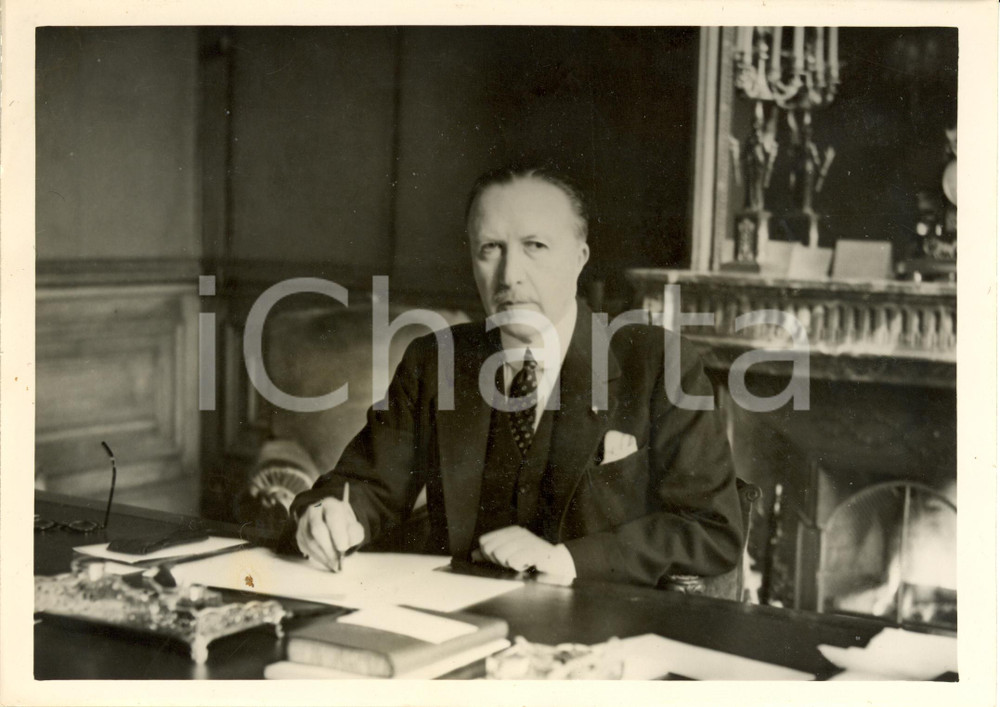 Fotografia d epoca originale 1939 PARIS? Eric Clare Edmund PHIPPS Ambasciatore BRITANNICO si dimette Foto 1