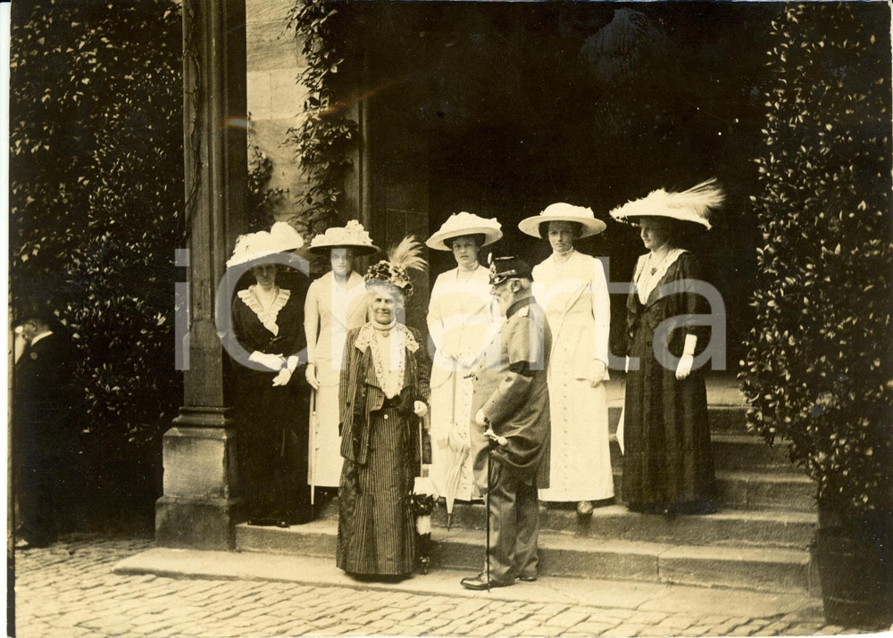 Fotografia d epoca originale 1913 BAVIERA D Luigi III con Maria Teresa d AUSTRIAESTE e cinque figlie Foto 1