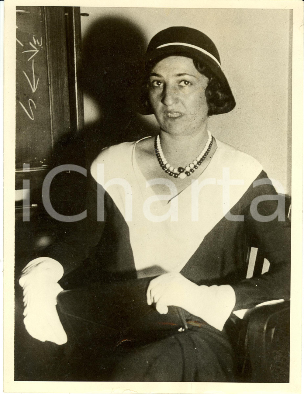 Fotografia d epoca originale 1931 USA Daisy PRICE wife of Navy Commander George has died Photograph 1