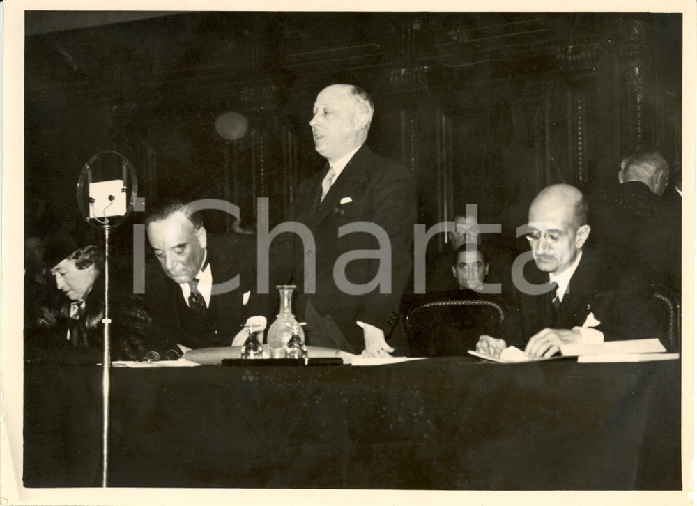 Fotografia d epoca originale 1937 PARIS Marc RUCART AssemblÃ©e SociÃ©tÃ© amicale PrÃ©voyance PrÃ©fecture de Police 1