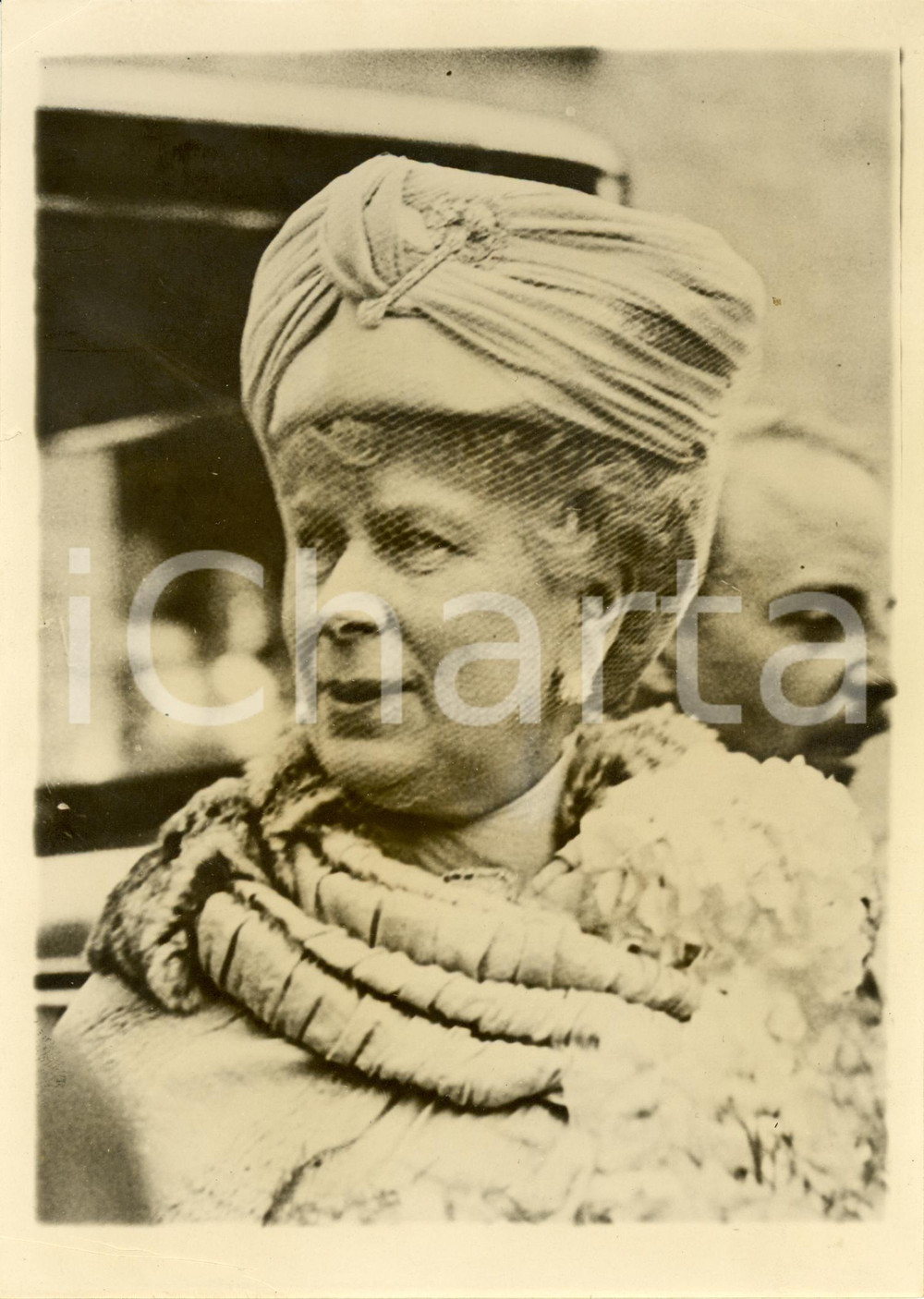 Fotografia d epoca originale 1935 ca LONDON UK Queen Mary of TECK Portrait Photograph 1