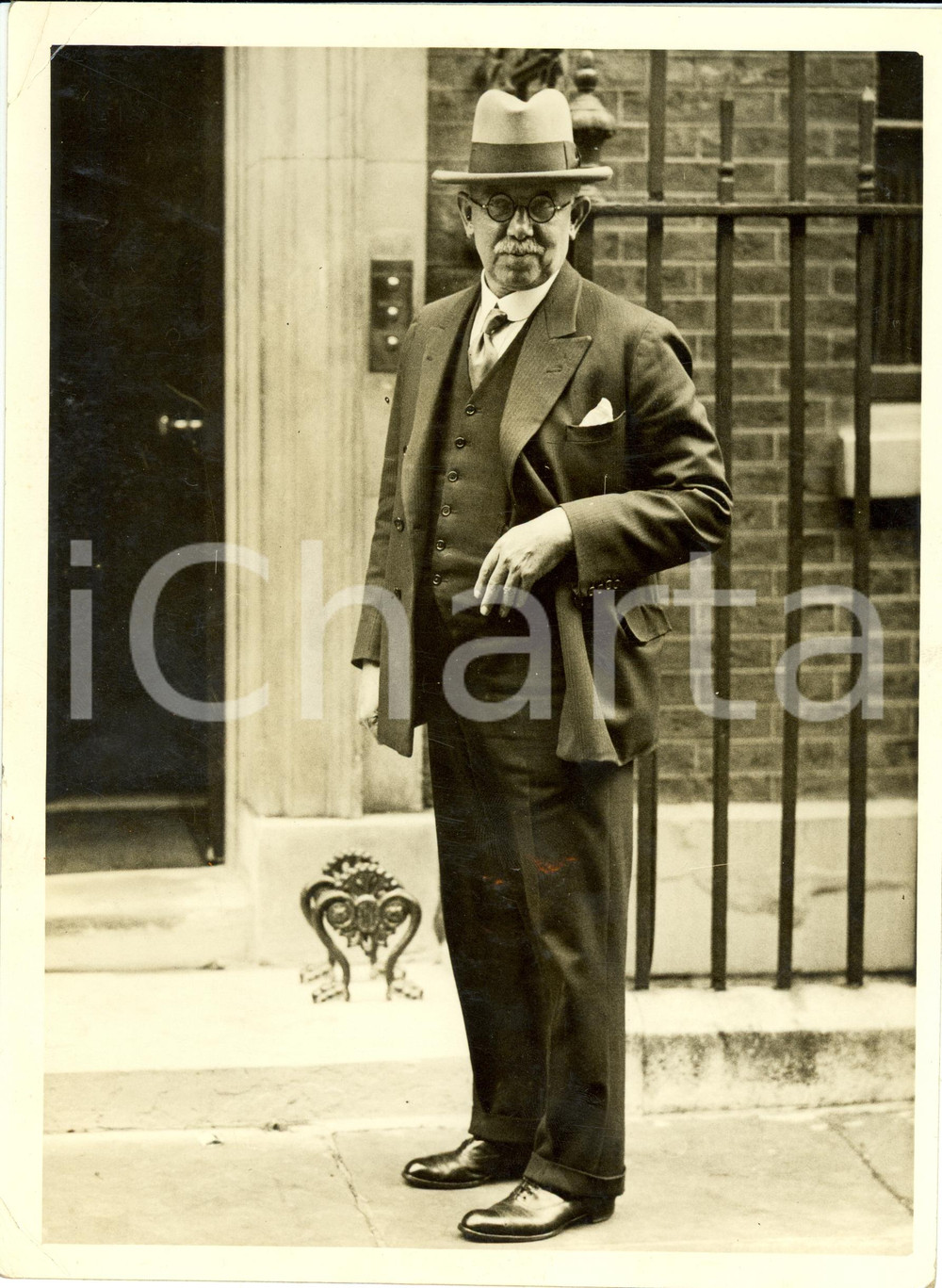 Fotografia d epoca originale 1935 LONDON James Henry THOMAS once more Secretary for the Dominions Photograph 1