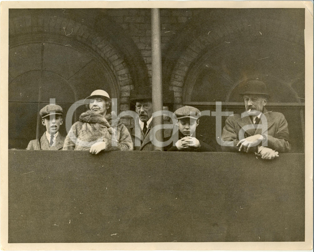 Fotografia d epoca originale 1936 UK LINCOLNSHIRE HANDICAP Henry George LASCELLES Earl of HAREWOOD Photo 1